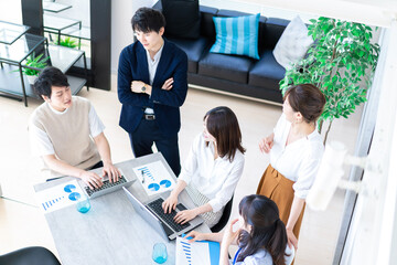 Business persons having a meeting