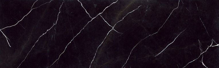 Granite Marble Background, Royal Black and white vain marble stone, natural pattern texture...