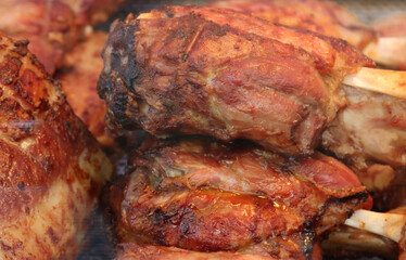 Obraz na płótnie Canvas roast pork for sale