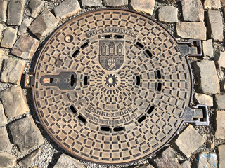 Sewer cover in Prague