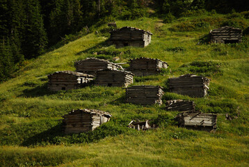 Mountain ,Nature and House  Barhal,Artvin, Turkey