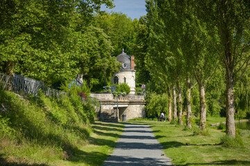 Landscape photography of the town of Melun