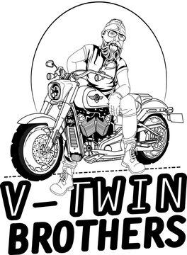 biker on motorcycle