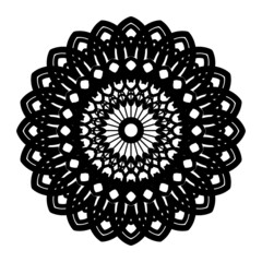 Coloring book pages for kids and adults, abstract design, Indian mandala. Frame or sheet design. Decorative round ornaments. 