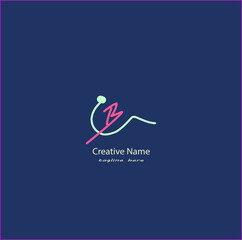 CB Initial handwriting logo vector design