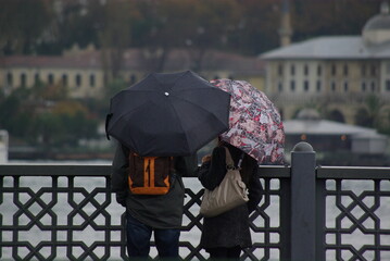 person with umbrella