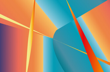 Fototapeta na wymiar abstract colorful flat art background
