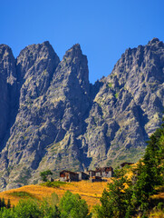 Mountain ,Nature and House  Barhal,Artvin, Turkey