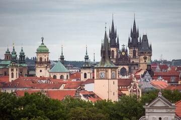 Prague tower landscape