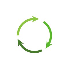 Eco leaf on a white background. Vector illustration