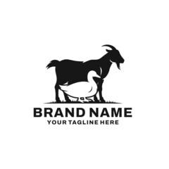 Farm animal logo vector