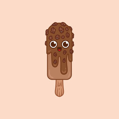 Ice cream cute character