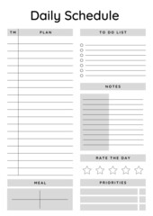 Printable Daily Schedule Templates