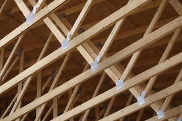 new building roof support structure framework - 508681749