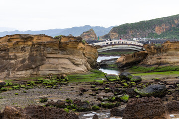 Natural landscape in Yehliu Geopark, taipei, Taiwan
