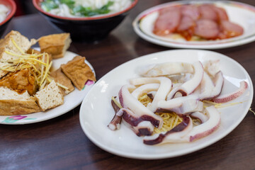 Dishes of Taiwanese street food