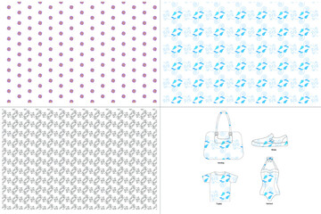 Floral seamless pattern, wild flower pattern design