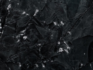 Dark marble. Black texture. Stone background. Rock texture. Rock surface with cracks. Rock pile. Paint spots wall. Grunge Rough structure. Abstract texture.