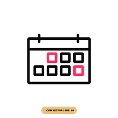 calendar icons  symbol vector elements for infographic web