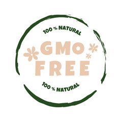 Badge for organic food and beverages, natural products, restaurants, health food market and production.Eco-friendly icon, logo . Vector illustration.