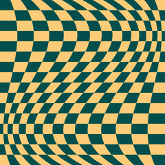 Obraz premium 1970 Wavy Swirl Seamless Pattern in Orange and Pink Colors. Seventies Style, Groovy Background