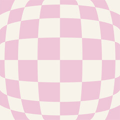 1970 Wavy Swirl Seamless Pattern in Orange and Pink Colors. Seventies Style, Groovy Background