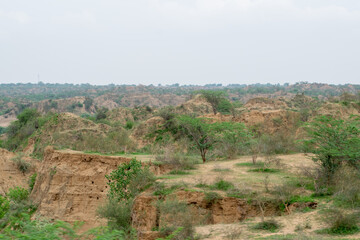 Chambal valley in Madhya pradesh in India, famous for bandits