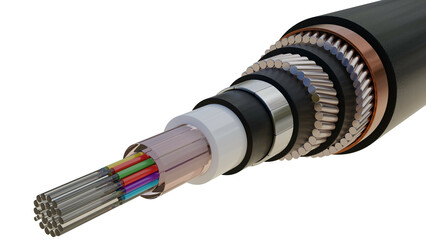 See cable with core white
