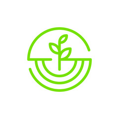 leaf with G logo