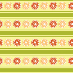 Seamless pattern with lemons. Pattern with citrus fruits. Vector graphics.