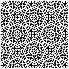 Abstract background with black and white pattern. Unique geometric vector swatch. Perfect for site backdrop, wrapping paper, wallpaper, textile and surface design. 