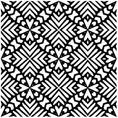 Abstract background with black and white pattern. Unique geometric vector swatch. Perfect for site backdrop, wrapping paper, wallpaper, textile and surface design. 