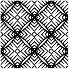 Abstract background with black and white pattern. Unique geometric vector swatch. Perfect for site backdrop, wrapping paper, wallpaper, textile and surface design. 