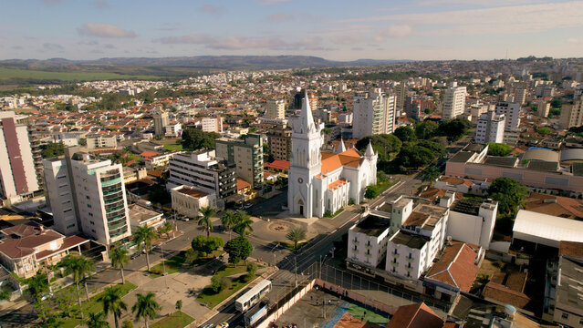 Aerial images of the city of Patos de Minas	