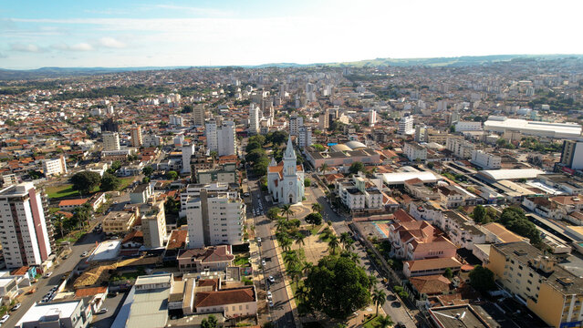 Aerial images of the city of Patos de Minas	