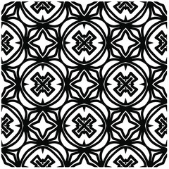 Abstract background with black and white pattern. Unique geometric vector swatch. Perfect for site backdrop, wrapping paper, wallpaper, textile and surface design. 