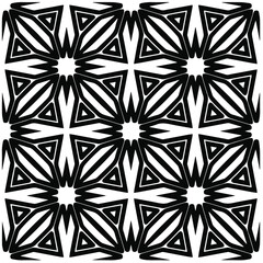 Abstract background with black and white pattern. Unique geometric vector swatch. Perfect for site backdrop, wrapping paper, wallpaper, textile and surface design. 