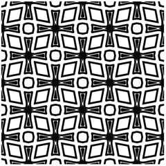 Abstract background with black and white pattern. Unique geometric vector swatch. Perfect for site backdrop, wrapping paper, wallpaper, textile and surface design. 