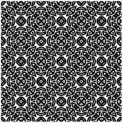 Abstract background with black and white pattern. Unique geometric vector swatch. Perfect for site backdrop, wrapping paper, wallpaper, textile and surface design. 