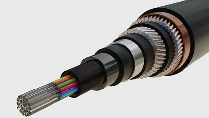 See cable with core black