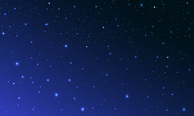 Fototapeta na wymiar Stars on a night sky background