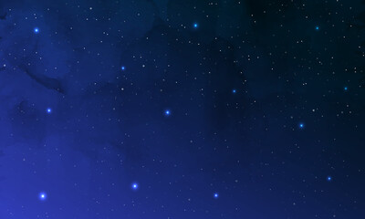 Stars on a night sky background