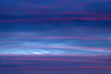 Sunrise Sunset Sky. Bright Dramatic Sky With Colorful Clouds. Yellow, Orange And Magenta Colours. Sunrise Sunset Sky. Bright Dramatic Sky With Colorful Clouds
