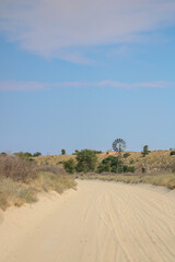 Wind propelled water pump in the Kgalagadi, South Africa