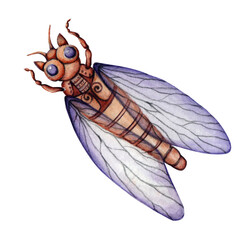 Steampunk decorative fly