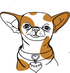 dog and cartoon chihuahua