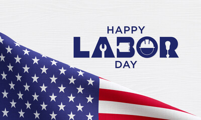 Labor Day in the United States of America is observed every year in September, to honor and recognize the American labor movement and their works and contributions. 3D Rendering