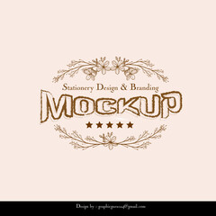 branding logo design mockup