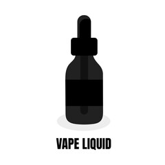 Vape Liquid Bottle Isolated Element Elements for Vapor Bar and Vape Shop