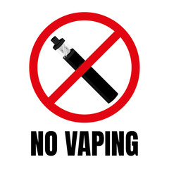 No Smoking No Vaping Prohibition Icon